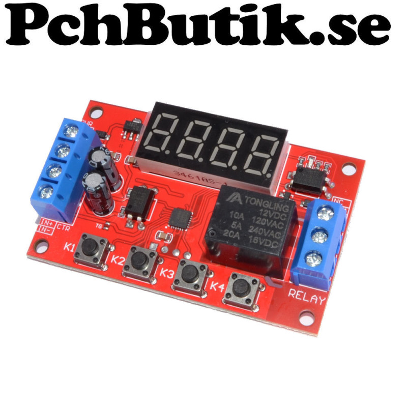 12 Volt. MultiTimer med 32 olika funktioner.