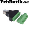 RJ45 LAN hane till skruvterminaler 8P8C