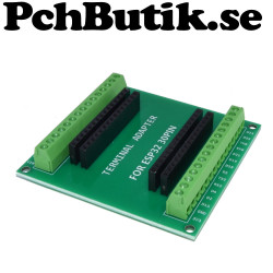 ESP32 30-pinnars adapter till skruvplint