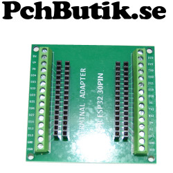 ESP32 30-pinnars adapter till skruvplint