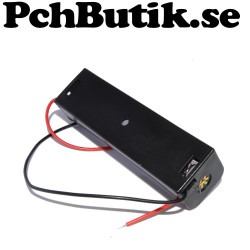 2-pack, batterihållare för 18650 batteri 3.7 Volt