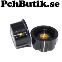 2 pack. Potentiometer ratt, för 6mm axel.