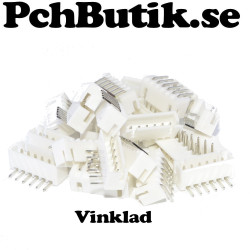 25 st XH 2.54 6P kontakt hona, vinklad header