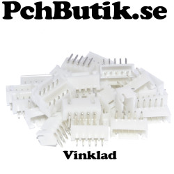 25 st XH 2.54 5P kontakt hona, vinklad header