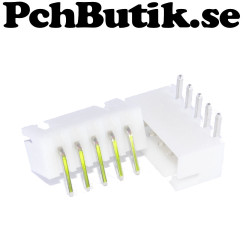 25 st XH 2.54 5P kontakt hona, vinklad header