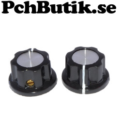 2 pack. Potentiometer ratt, för 6mm axel.