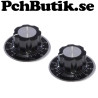 2 pack. Potentiometer ratt och skala, för 6mm axel