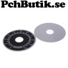 2 pack. Potentiometer ratt och skala, för 6mm axel