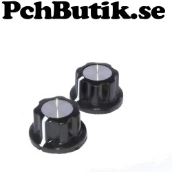 2 pack. Potentiometer ratt, för 6mm axel.