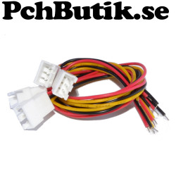 4 st. XH 2.54 3P hona med kabel och kontakt