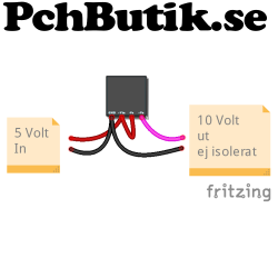 1 Watt DC-DC modul 5 Volt till 5 Volt isolerad