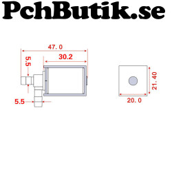 Miniature solenoid valve water valve normally closed type 12V.