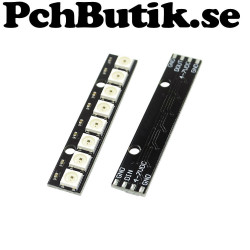 Pixelmodul med 8 pixel i 24 bitars färgdjup WS 2811 modul. Passar Arduino