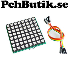 8x8 RGB LED fullfärg dot matrix displaymodul
