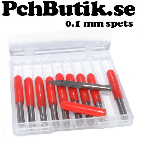 Gravyrbits 0.1 mm spets 30 graders vinkel