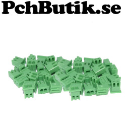 50-pack. Housing 2p Skal för montering av kabel med hylsa.