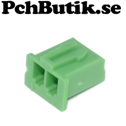 50-pack. Housing 2p Skal för montering av kabel med hylsa.