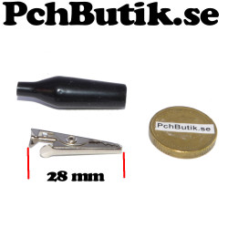 Kit med 26 st. Krokodil-klämmor 28-45 mm