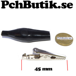 Kit med 26 st. Krokodil-klämmor 28-45 mm
