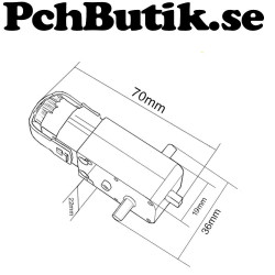 Mini smartcar hjul med motor