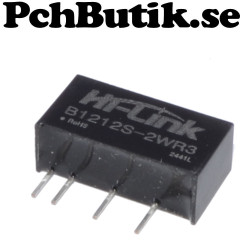 2 Watt DC-DC modul 12 Volt till 12 Volt isolerad