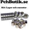 Kit med 10st Kullager och excenter hylsor. MEK