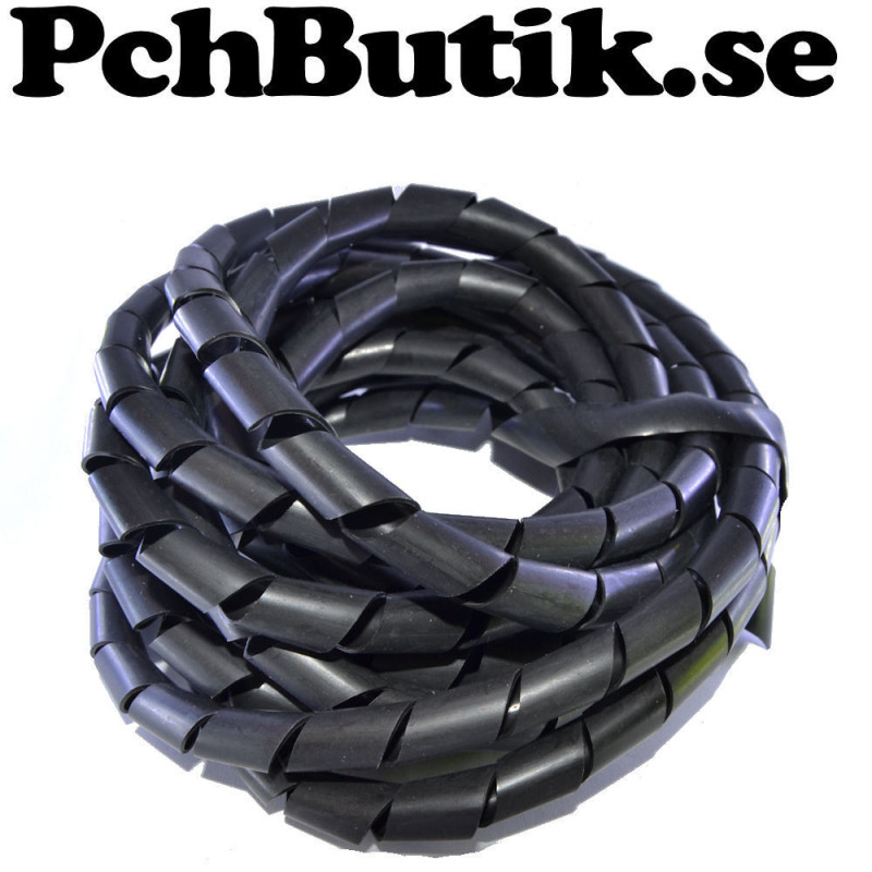 3-meter, Spiralband för kabelbuntning mattsvart/mörkgrå