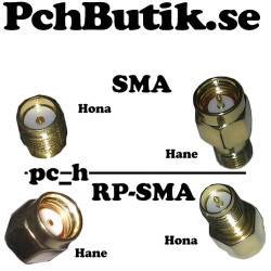 100 mm antenn för 2.4GHz-bandet med standard SMA-fäste
