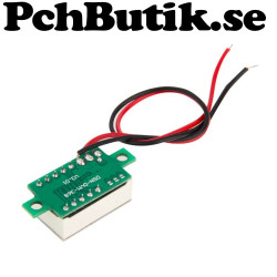 Digital mätare DC 2.5-30 Voltmeter Röd LED