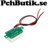 Digital mätare DC 2.5-30 Voltmeter Röd LED