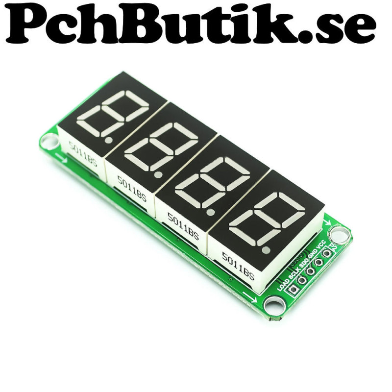 74HC595 drivare med 4 siffrors display. 74HC595 drivare med 4 siffrors display.
