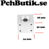 Aluminium block för trapets mutter