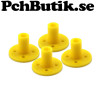 Plastic shaft hub with mounting flange for mechanical projects