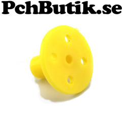 Plastic shaft hub with mounting flange for mechanical projects