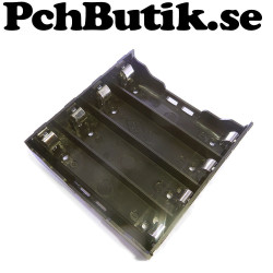 Batterihållare för 4 st. 18650 batteri, kretskort montering mm.