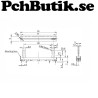 75mm linjär dubbel glidpotentiometer 10K