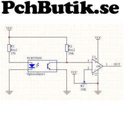 TCRT5000 infraröd reflektiv optisk sensor