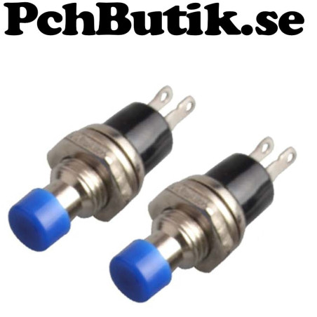 Tryckknapp momentan PBS-110 blå knapp.