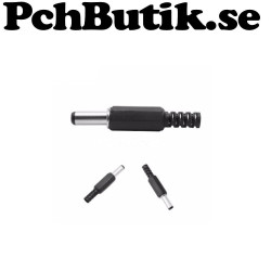 DC power plug male 2.1 x 5.5 mm