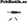 DC power plug male 2.1 x 5.5 mm