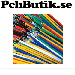 Tinned jumper wires 24AWG 20 cm multicolor