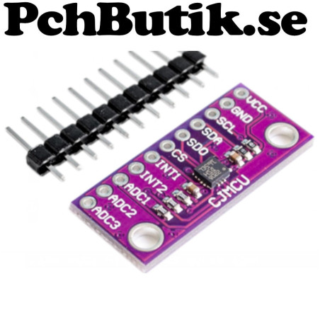 LIS3DSH 3 axis accelerometer module with SPI and I2C