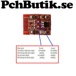 NYTT PÅ LAGER. 5-pack. TTP223 Self Locking Touch Button Module