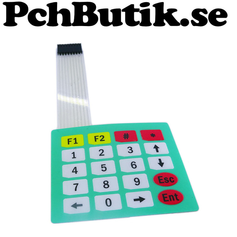 Membranknappsats 4 x 5 matris tangentbord