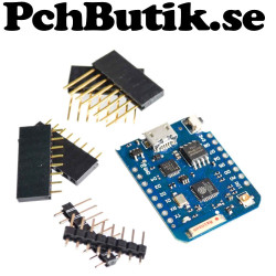 WEMOS kompatibel med D1 format. ESP8266