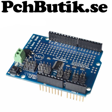 16 kanal 12 bit PWM servodrivrutin modul I2C