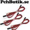 3-pack, 2 pin kabel hona till hona 70 cm