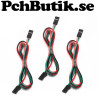 3 pin 2.54 mm stiftkontakt kabel hona till hona 70 cm