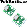 NYTT PÅ LAGER. 2-pack. MICRO USB to DIP Adapter 5pin female connector B type