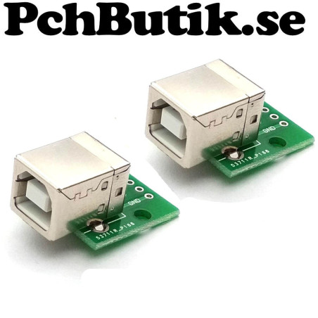 NYTT PÅ LAGER . USB-05 USB turn DIP adapter plate female head socket DIP Type B